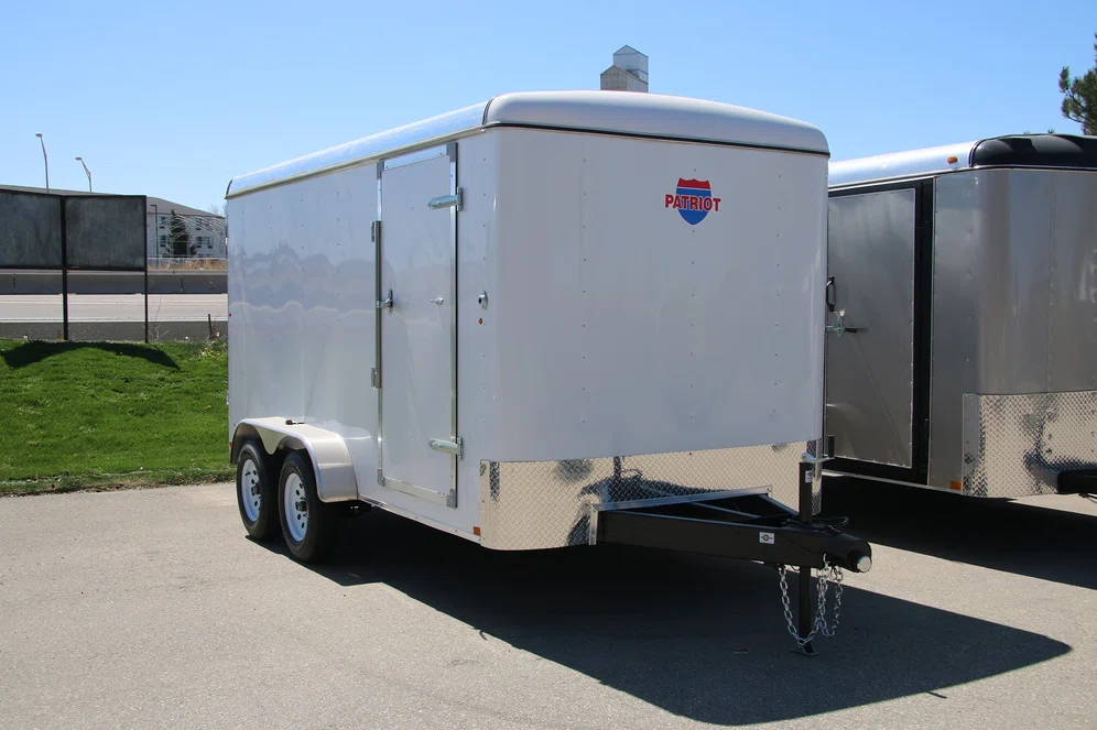 White Enclosed Trailer